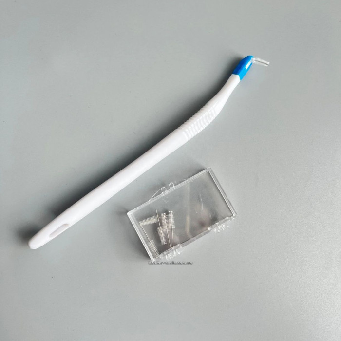 Interdental brushes for braces 6pcs + holder